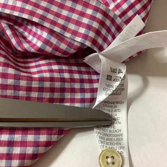 Paul Smith Red, Blue & White Check The Byard Button Front Shirt 16 1/2 42 - Picture 6 of 6